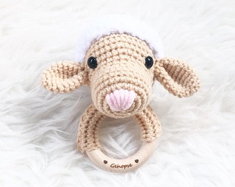 Crochet Pattern Baby Rattle Sheep "Bijou"