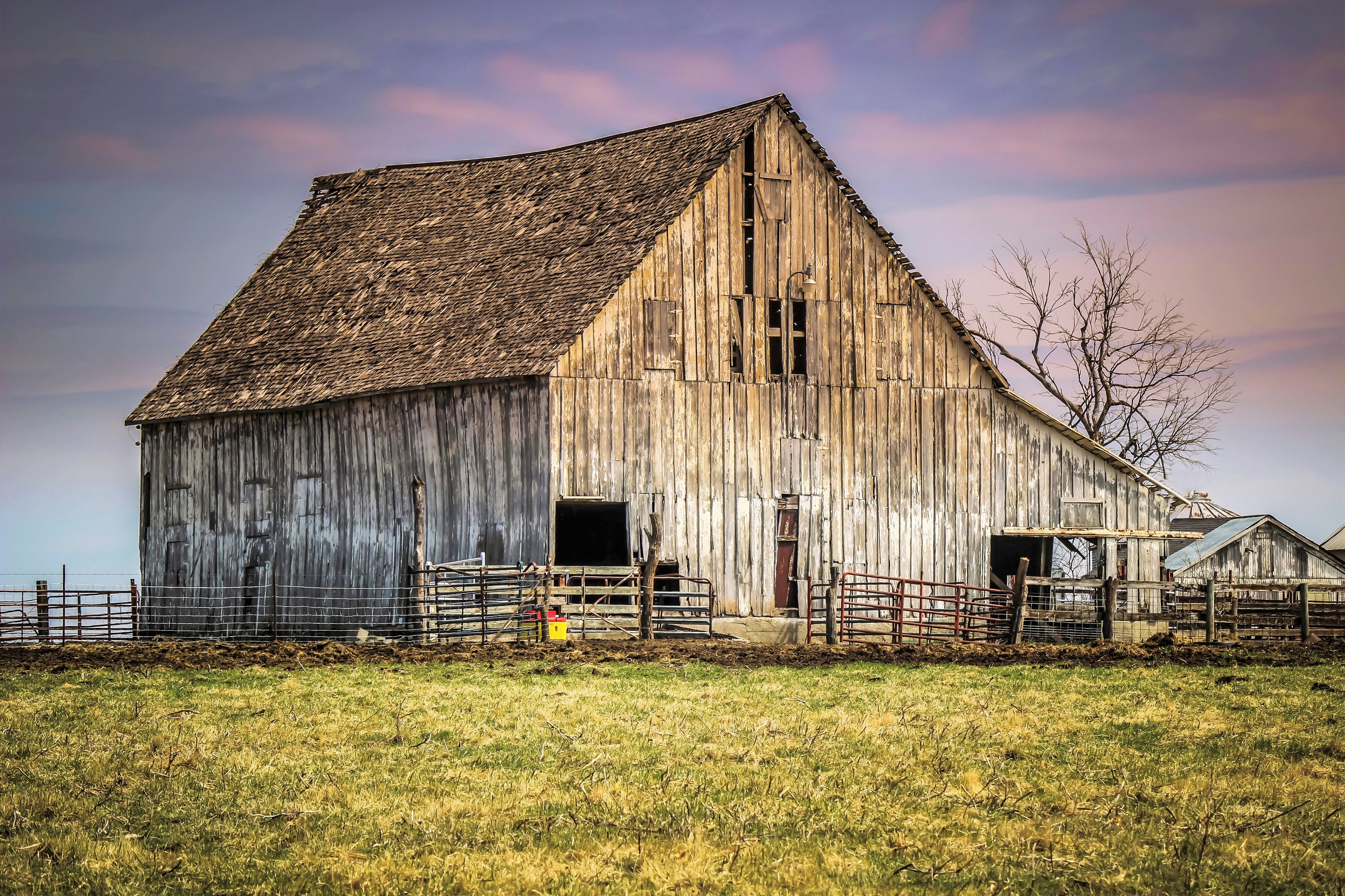 Barn Photography, Rural Photography, Sunset, Farm Decor, Wall Art Etsy