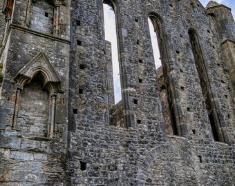 Rock of Cashel, Ireland Photography, Irish Print, Irish Cross, County Tipperary, Wall Art, Wall Decor