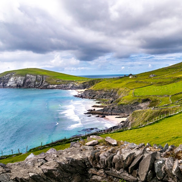 Coumeenoole Beach,  Dingle Peninsula, Irish Photography, Ireland Print, County Kerry, Dunmore Head, Slea Head Drive,