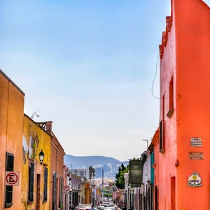 Queretaro Street, Mexico, Photography, Wall Art,