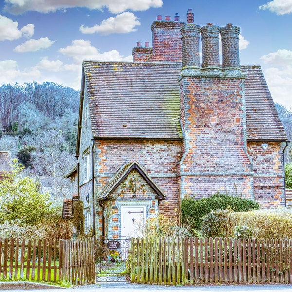 Cottage Photography, English Cottage,  Buckinghamshire, Albury Village, Wall Art, Wall Decor