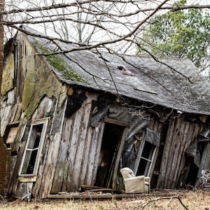 Abandoned, Rustic, Rural, Old House, Farmhouse Decor, Wall Art