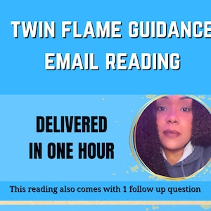 Twin Flame Anleitung Same Hour Email Reading, in einer Stunde geliefert