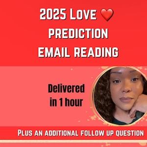 E-maillezing met liefdesvoorspelling in 2025, bezorgd binnen hetzelfde uur