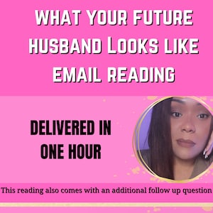 Leitura de e-mail sobre a aparência do seu futuro marido - entregue em uma hora