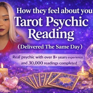 ¿Qué sienten por ti? Lectura psíquica de tarot el mismo día.