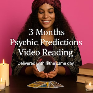 3 Monate Psychic Predictions Video Reading, geliefert am selben Tag Tarot Reading