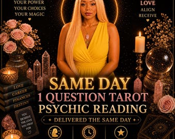 One Question Tarot Psychic Email Reading Delivered The Same Day | Love, Relationship, Career and Intuitive Spiritual Guidance