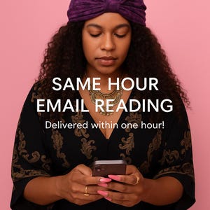 E-maillezen op hetzelfde uur van 11:00 tot 20:00 uur (EST), bezorgd binnen een uur, tarotlezen, paranormaal lezen, diepgaand lezen