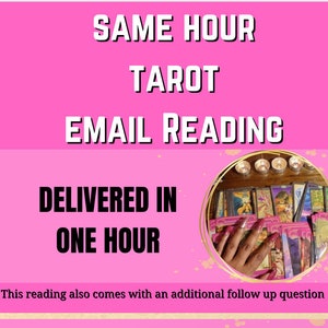 Lecture des e-mails de tarot à la même heure, livrée en une heure