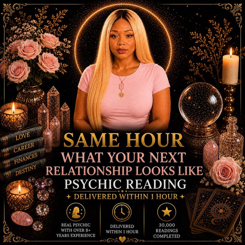 Same Hour Your Next Relationship Reading,  Love, Soulmates, Twin Flames, Spiritual Guidance, Delivered Within 1 Hour