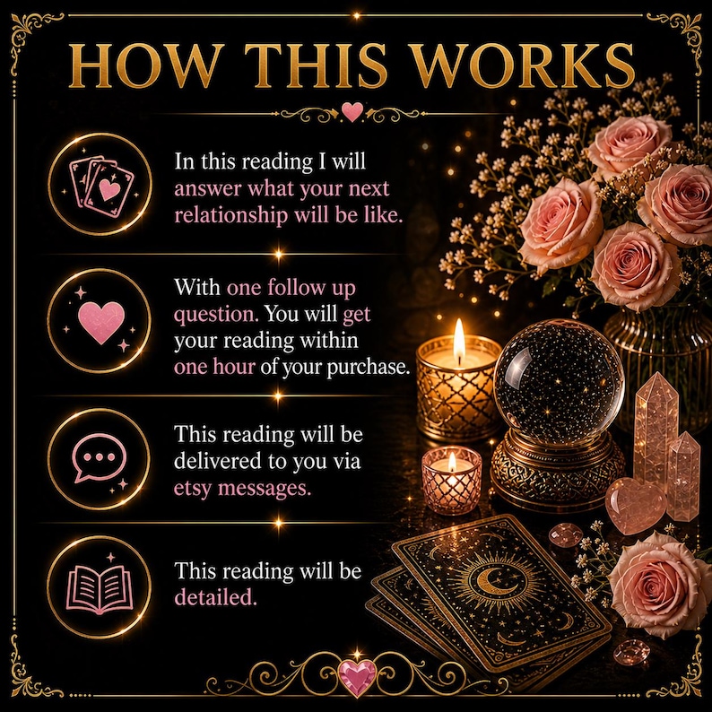 Same Hour Your Next Relationship Reading,  Love, Soulmates, Twin Flames, Spiritual Guidance, Delivered Within 1 Hour