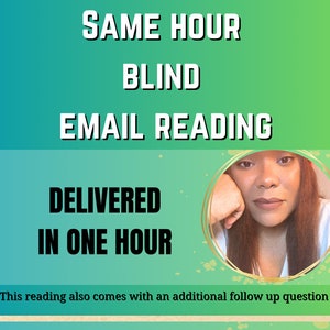 Gleiche Stunde blinde E-Mail-Lesung, innerhalb einer Stunde geliefert, Tarot-Lesung, psychische Lesung