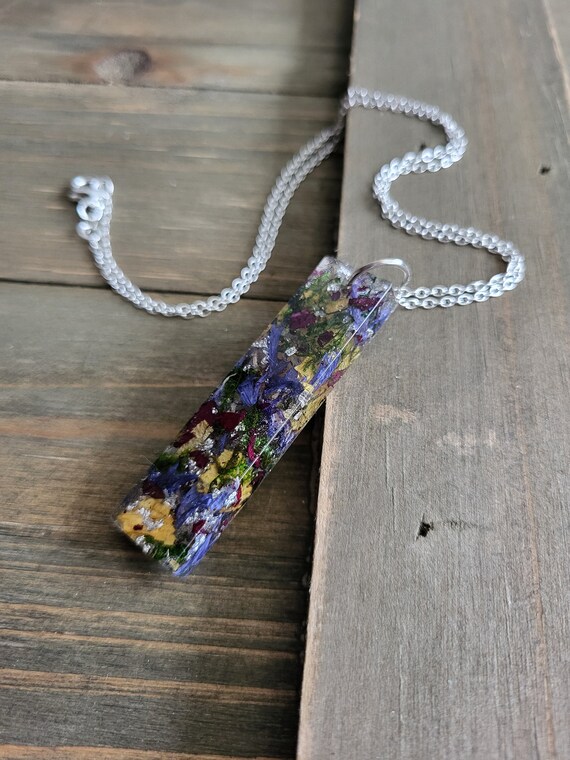 カラフルクリスタルネックレスアンティーク