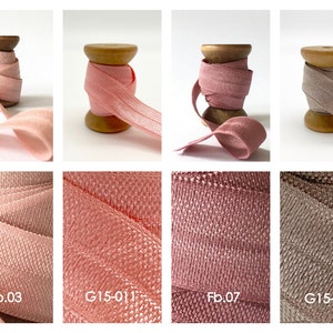 1,45EUR/meter 15 mm x 2 meters elastic band sewing plotting edging tape elastic folding elastic bias binding JGA hair ties Hairties elastic natural tones image 4