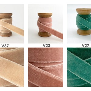 10 mm x 1 meter velvet ribbon elastic rubber band elastic band folding rubber bias tape JGA hair ties hairties image 3