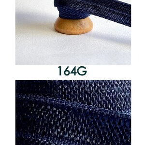 1,45EUR/m 15mm x 2 Meter Gummiband nähen plotten Einfassband elastisches Falzgummi Schrägband Haargummis Hairties elasticribbon Blautöne Dark Navy II  164G