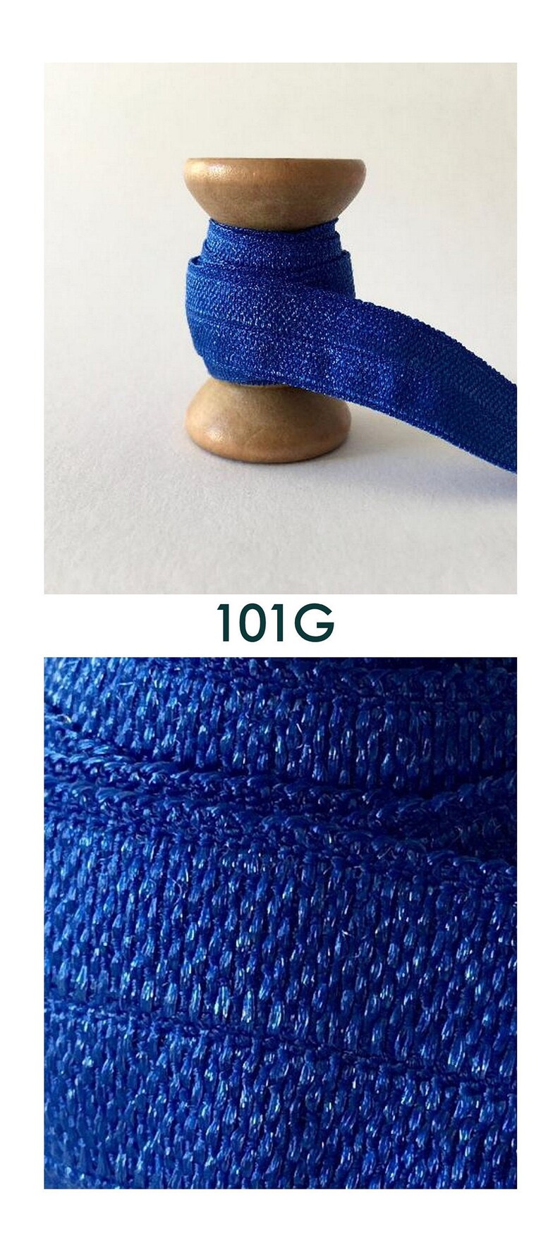 1,45EUR/m 15mm x 2 Meter Gummiband nähen plotten Einfassband elastisches Falzgummi Schrägband Haargummis Hairties elasticribbon Blautöne Königsblau 101G