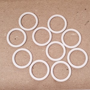 Ring connector 11 mm white