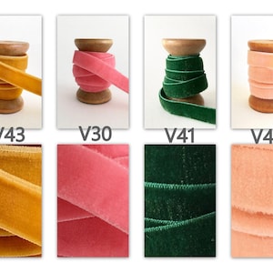 10 mm x 1 meter velvet ribbon elastic rubber band elastic band folding rubber bias tape JGA hair ties hairties image 2