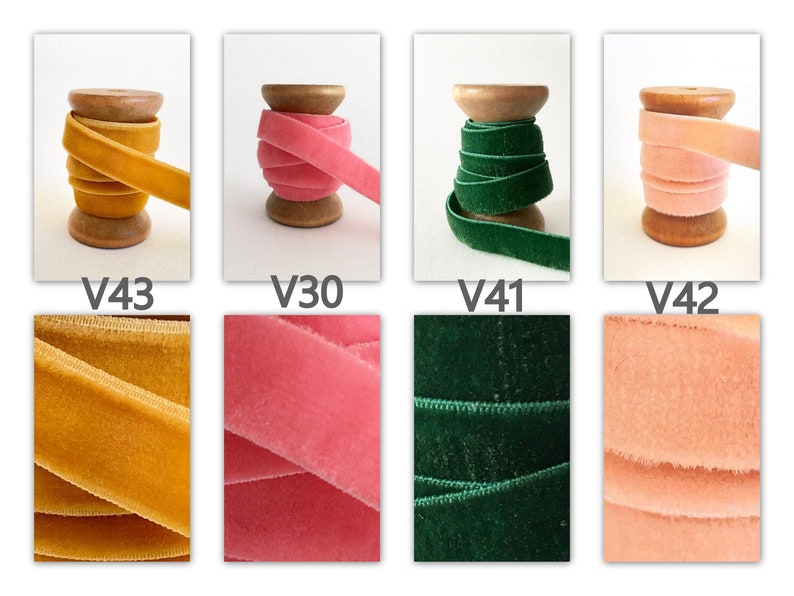 10 mm x 1 meter velvet ribbon elastic rubber band elastic band folding rubber bias tape JGA hair ties hairties image 2