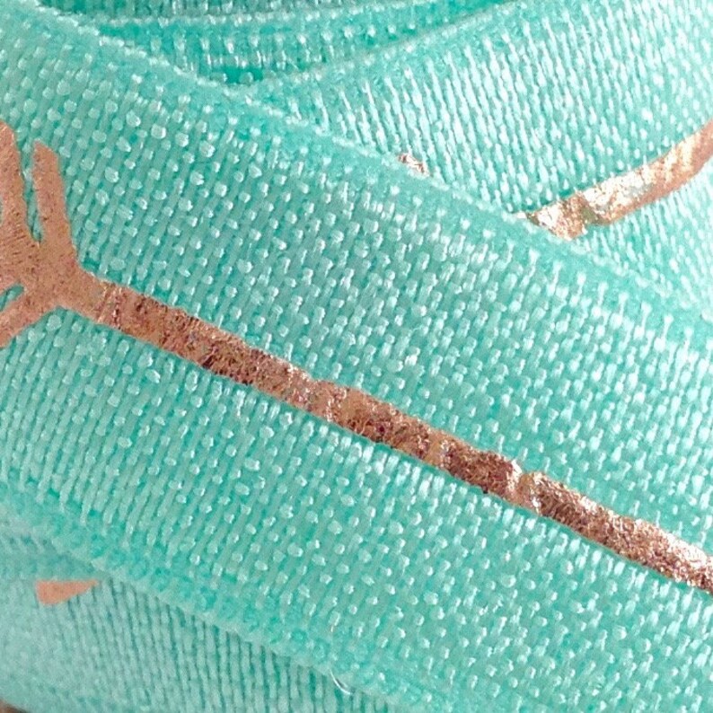 1 m rubber band elastic band folding rubber grunging tape arrow rose gold