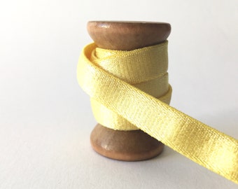 1 m satin ribbon elastic carrier rubber bra rubber elastic band elastic band 10 mm yellow