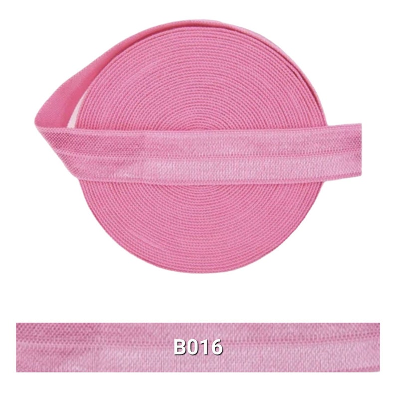 15mm x 1 Meter DIY Gummiband Elastik uni elastische Festivalarmbänder Einfassband Falzgummi beplotten personalisieren DIY Pink Rosa Töne Geranium Pink B016