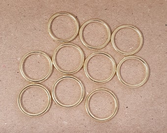 Ring connector 11 mm gold-coloured