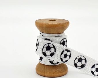1m DIY Gummiband Elastik Haargummis  Soccer Fußball Armband Fußballfan Vereinssport Elastisches Festivalarmband DIY M1121