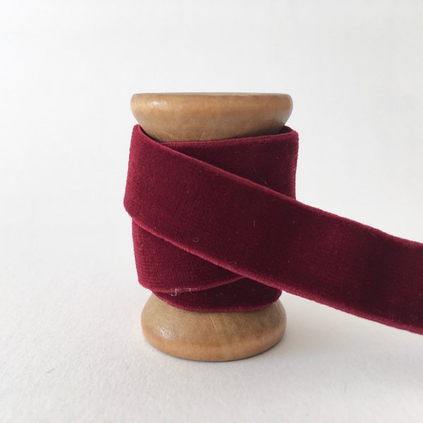 1 m velvet ribbon elastic elastic band bordeaux V103