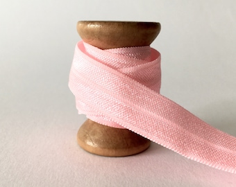 1,45EUR/m) 15mm x 2 Meter Gummiband nähen beplotten Einfassband elastisches Falzgummi Schrägband Haargummis elasticribbon T44 Rose