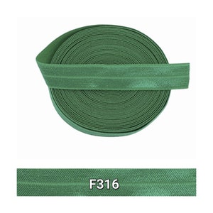 15mm x 1 Meter DIY Gummiband Elastik uni elastische Festivalarmbänder Einfassband Falzgummi beplotten Armband personalisieren Grün Oliv Schützenf. grün F316