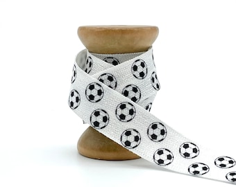 1m DIY Gummiband Elastik Haargummis  Soccer Fußball Mini Armband Fußballfan Vereinssport Elastisches Festivalarmband DIY M1294