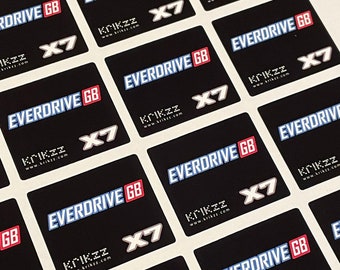 Everdrive GB X7 & X5 - Gameboy Replacement Stickers / Labels EUR