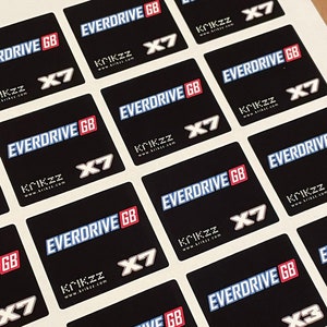Everdrive GB X7 & X5 - Gameboy Replacement Stickers / Labels EUR