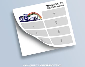 Game Boy Power Memory Cartridge Sticker / Label