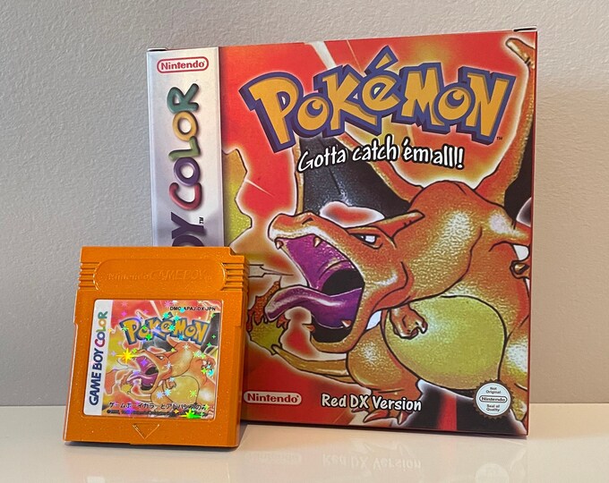 Pokemon Red Deluxe DX for Gameboy Fan Made Game Etsy