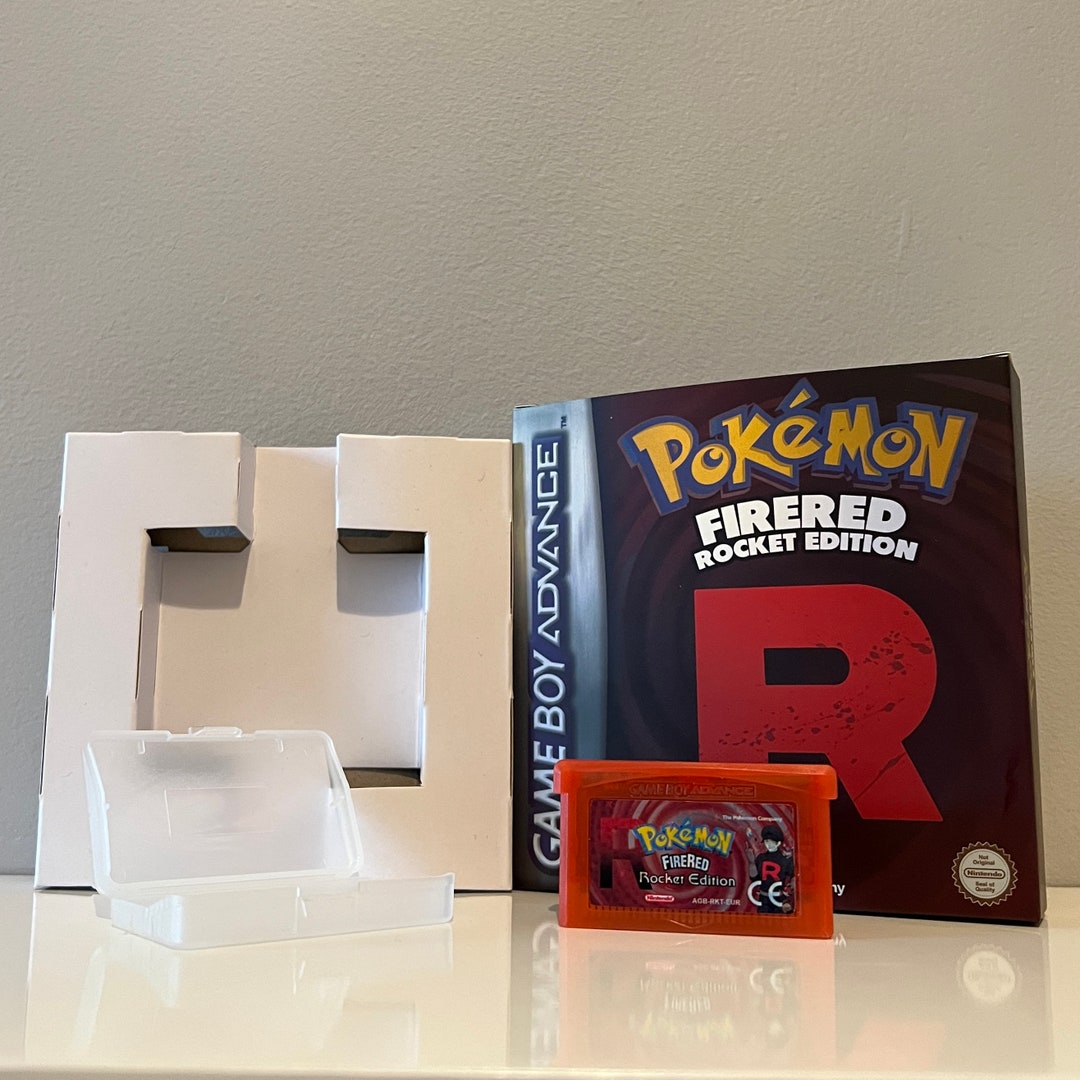 PREORDER Pokemon Rocket Edition Fire Red for Gameboy Advance Fan Made Game Etsy