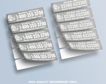UK & USA Replacement Service Stickers / Labels for Gameboy Color and Pocket