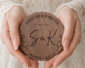 Personalized Wooden Wedding Coasters Custom Engraved Favors Bulk Set Rustic Wedding Keepsake Reception Rehearsal Dinner Party Decor