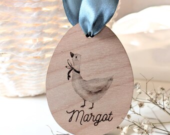 Etiqueta de canasta de Pascua para niños, etiqueta con nombre de canasta de Pascua, recuerdo, etiqueta de madera para búsqueda de huevos de Pascua, decoración, golosinas de Pascua, etiqueta de regalo