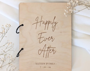 Custom Wedding Card Holder Keepsake Photo Album Binder Wooden Wedding Card Organizer
