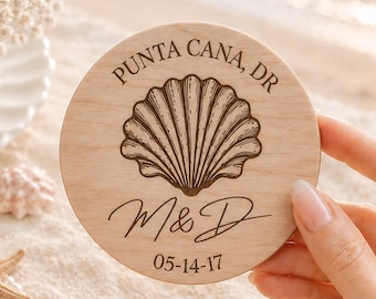 Custom Beach Wedding Coasters Bulk Favors For Coastal Receptions Keepsakes Seaside Wedding Table Decor