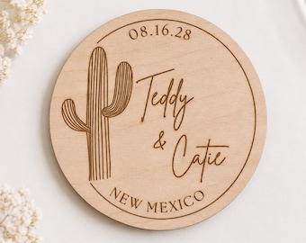 Personalized Rustic Wedding Coasters Custom Engraved Wooden Guest Favors for Country Cowgirl Weddings