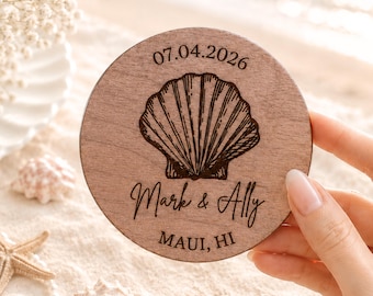 Beach Wedding Coasters Custom Bulk Favors Coastal Themed Keepsake Reception Table Setting Decor Rehearsal