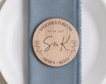 Custom Wedding Coasters Party Favor For Guest Rustic Table Decor Wooden Keepsake Place Setting