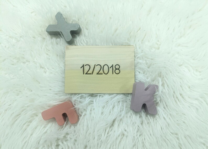Personalized Wooden Engraved Ultrasound Photo Pregnancy Reveal Announcement Card