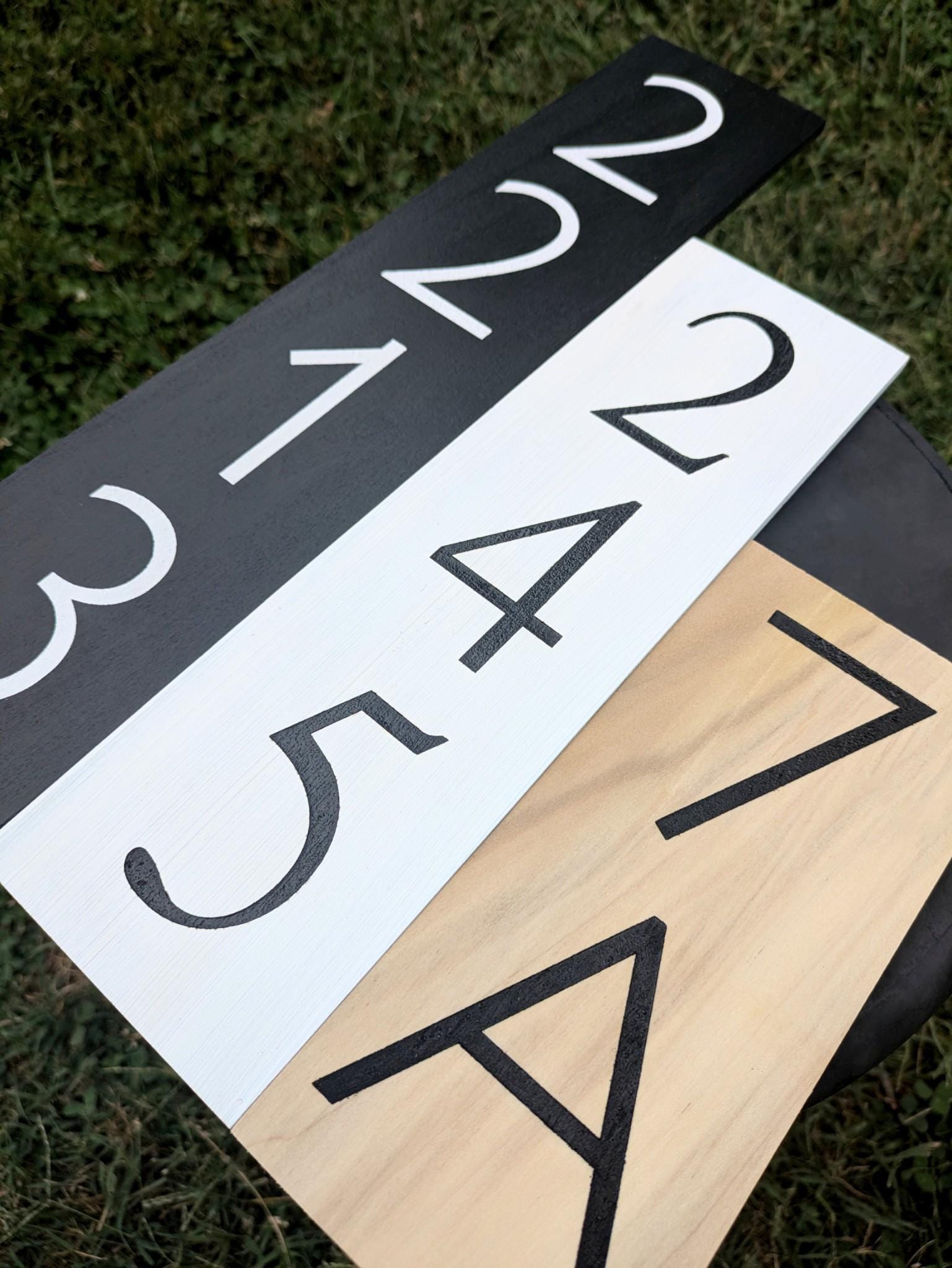 House Number Sign Address Plaque Number Sign Address Numbers Address Sign House Number Sign Vertical House Numbers Plaque House Sign Wood